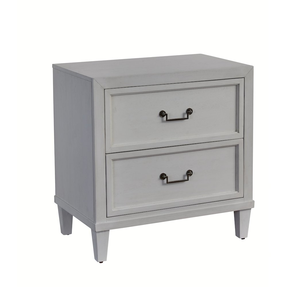 Dunescape 2-Drawer Nightstand - White. Picture 1