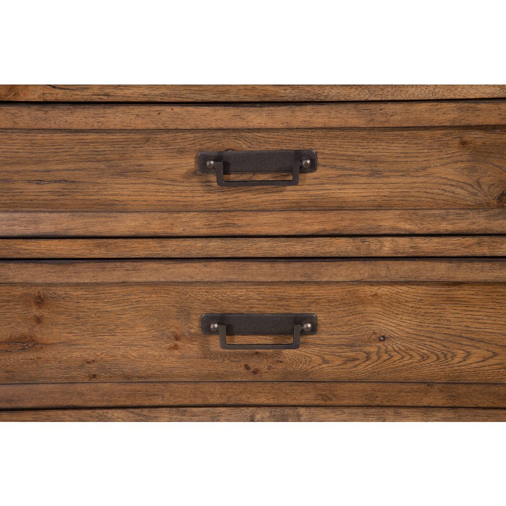 Oakdale 5-Drawer Chest - Honey Oak. Picture 3