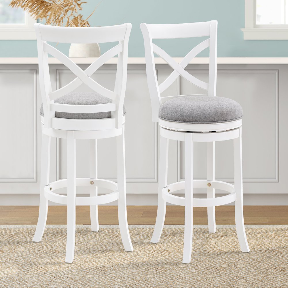 Belmont 30" Stool - White. Picture 5