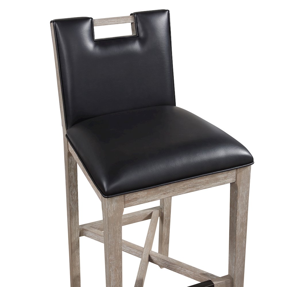 Jakarta 26" Stool - Driftwood Grey. Picture 4