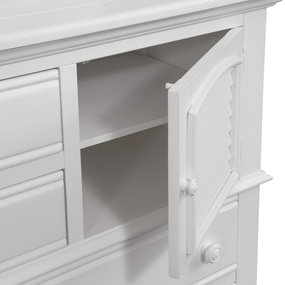 Cottage Traditions High Dresser with Mirror - White Cottage. Picture 3
