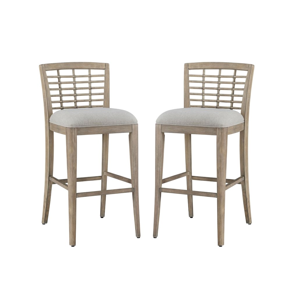 Beach Comber Bar Stool - Set of 2 - Brown. Picture 1