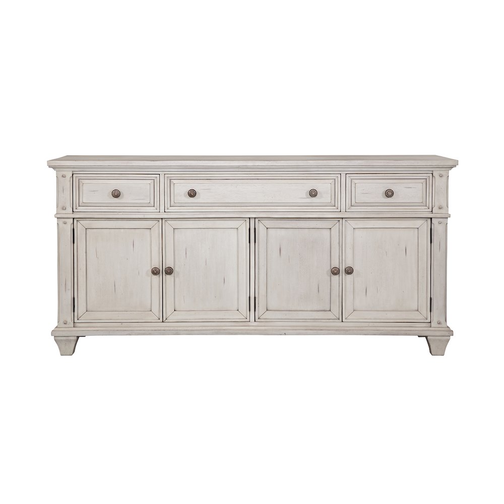 Sedona 72" Entertainment Console in Cobblestone White. Picture 1