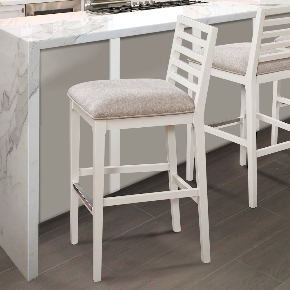 Siri 26" Stool - White. Picture 6