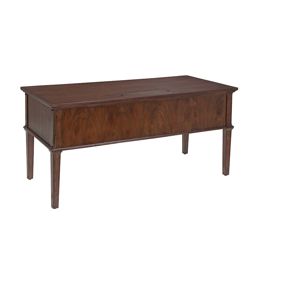 Sedona 60" Storage Desk with Power - Cinnamon Cherry. Picture 2