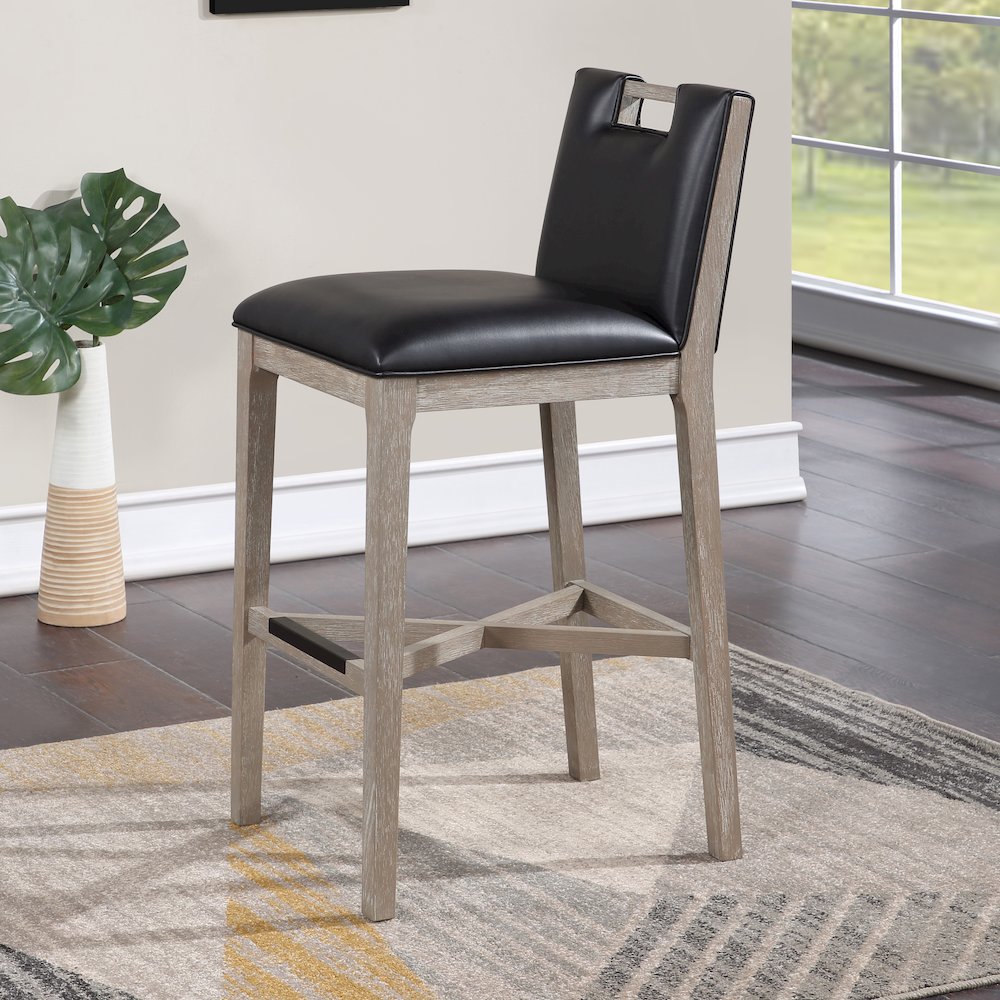 Jakarta 30" Stool - Driftwood Grey. Picture 8