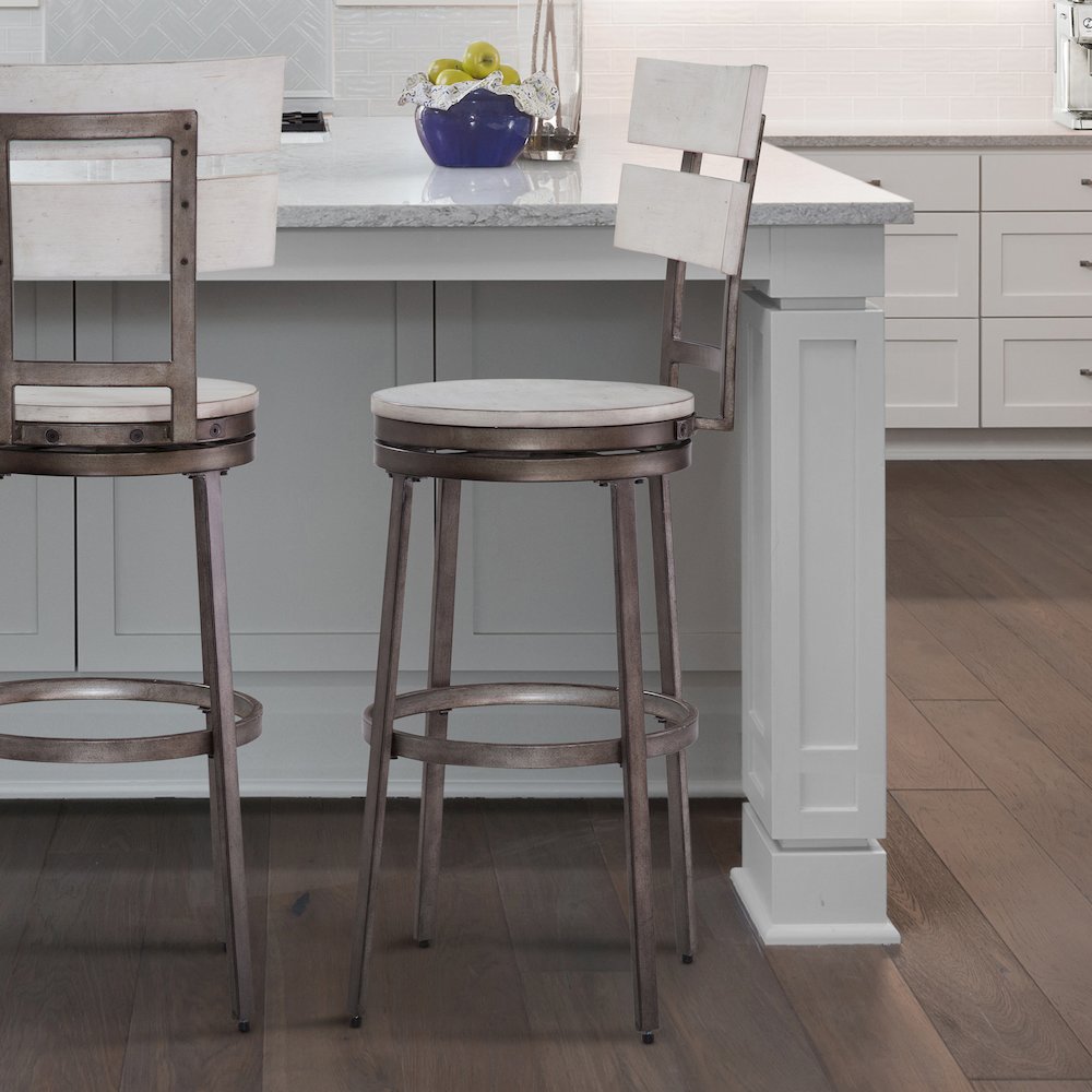 Wilson 30" Swivel Stool - Middle Gray. Picture 6