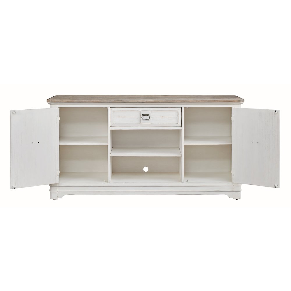 Meadowbrook Server - Whitewash with Sand Top. Picture 3