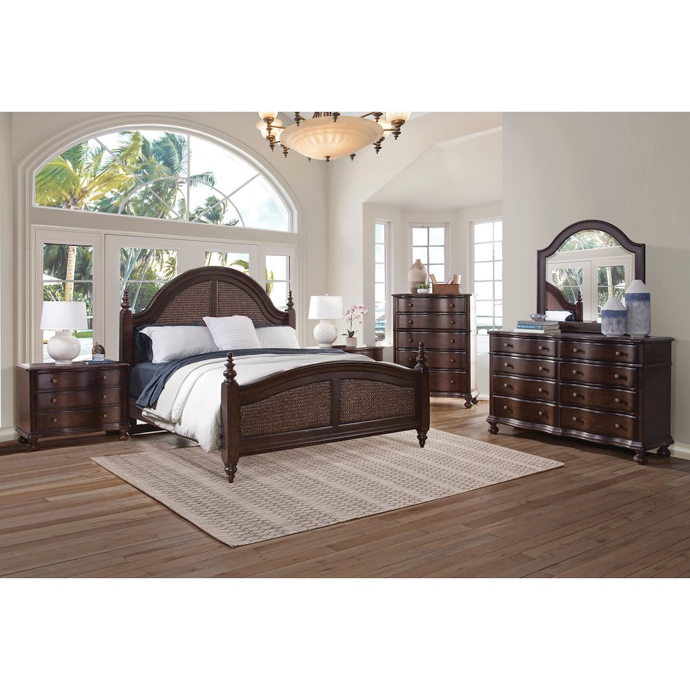 Rodanthe Queen Woven Bed - Cherry Brunette. Picture 3