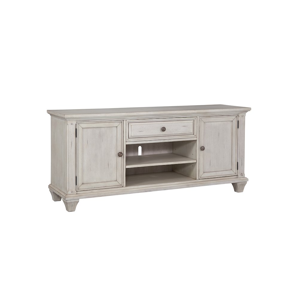 Sedona 66" Entertainment Console - Cobblestone White. Picture 2