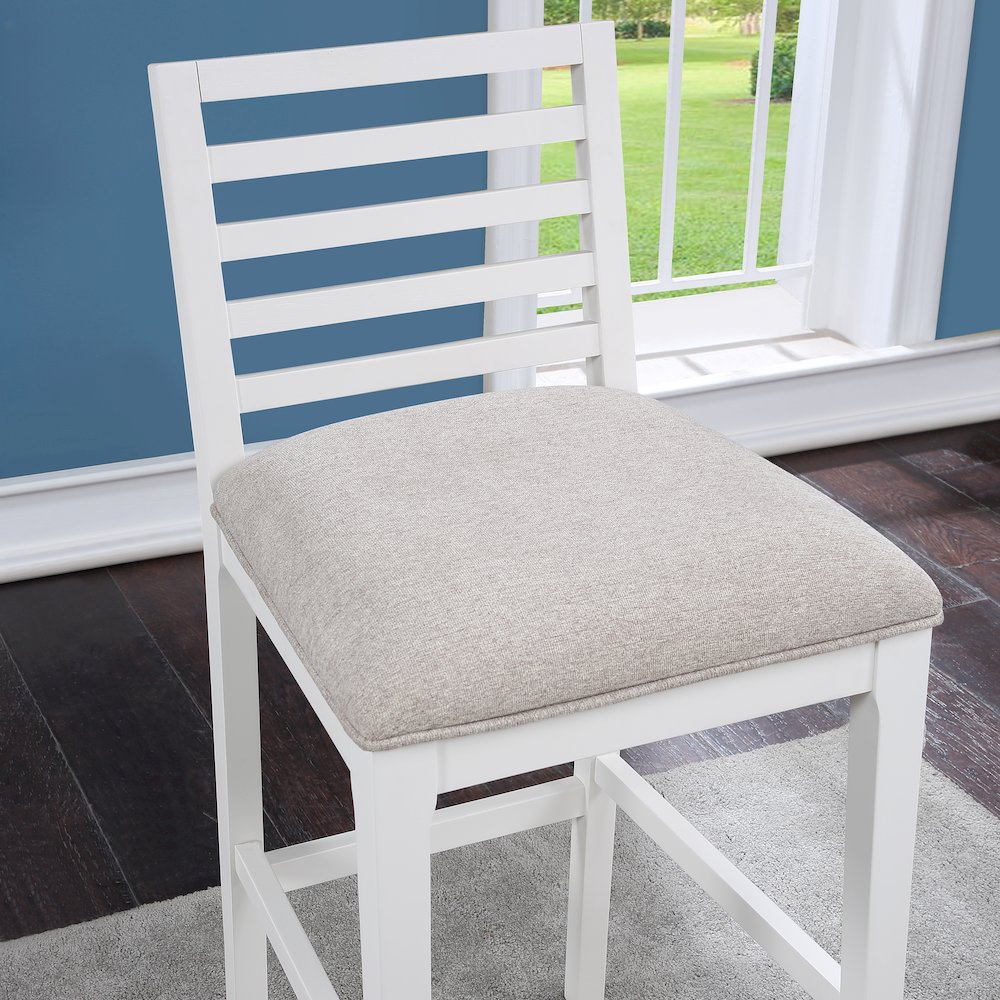 Siri 30" Stool - White. Picture 10