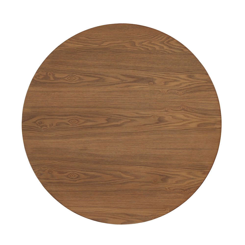 Stockton Round Pub Table - Slate Grey - Golden Oak Top. Picture 3