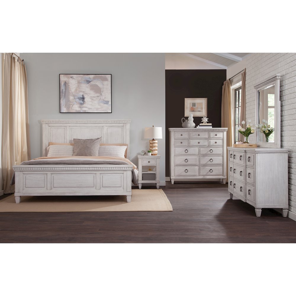 Salter Path Gentlemen's Chest - White Grain. Picture 4