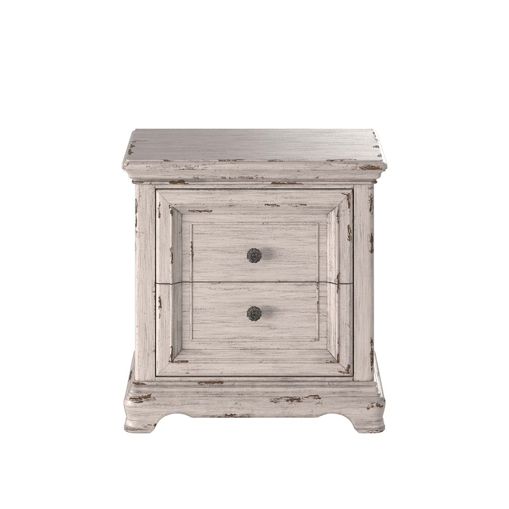 Providence 2-Drawer Nightstand - Antique White. Picture 1
