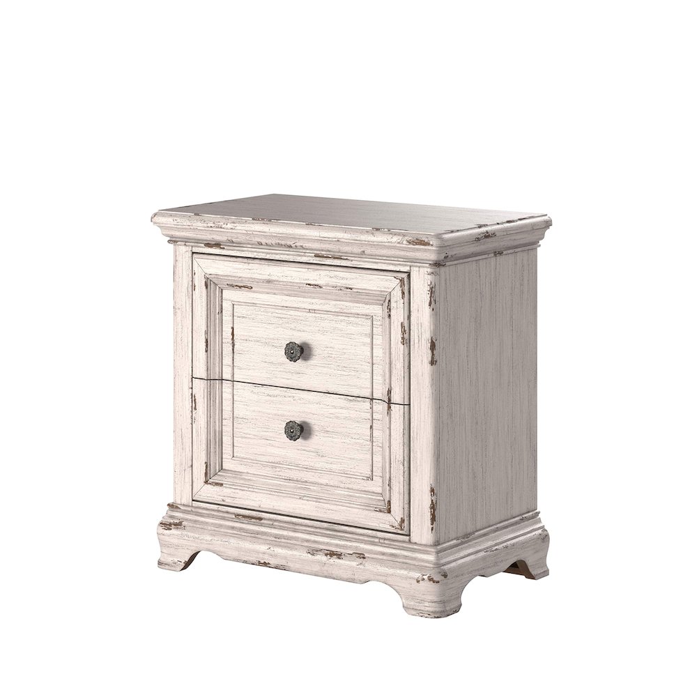 Providence 2-Drawer Nightstand - Antique White. Picture 2