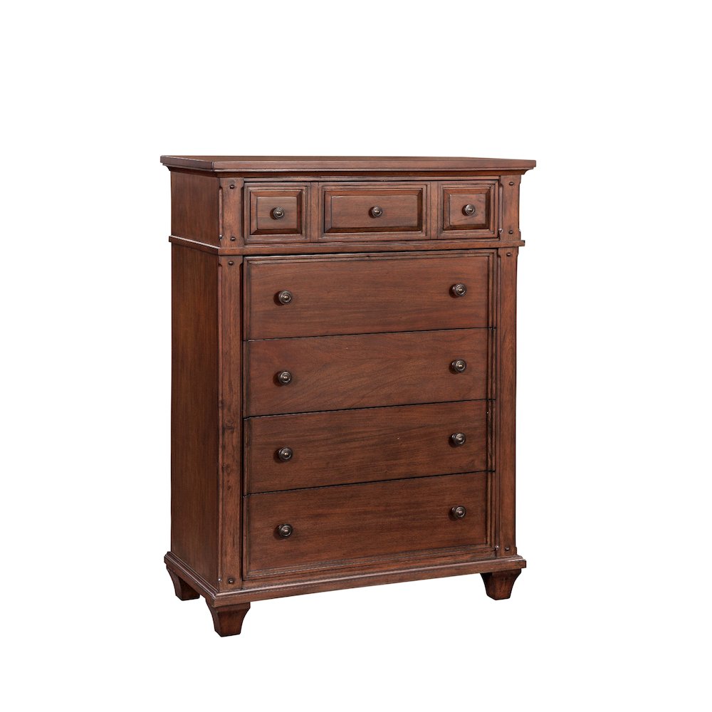 Sedona 5-Drawer Chest - Cinnamon Cherry. Picture 2