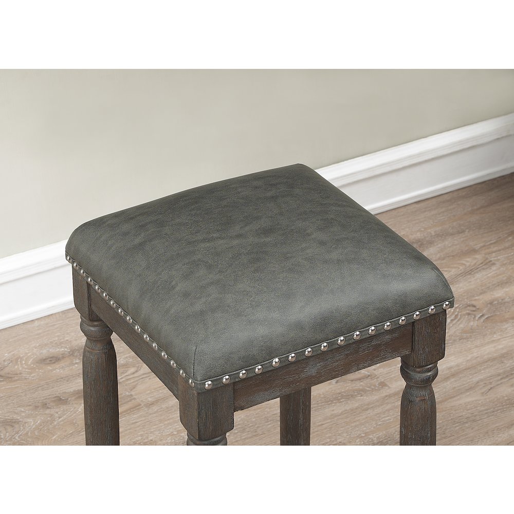 Bronson 30" Backless Stool - Driftwood. Picture 3