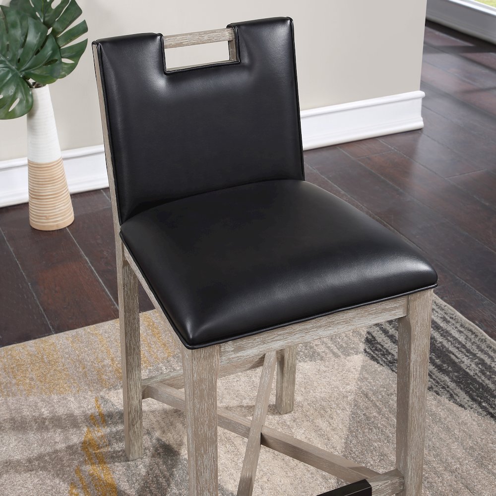 Jakarta 26" Stool - Driftwood Grey. Picture 10