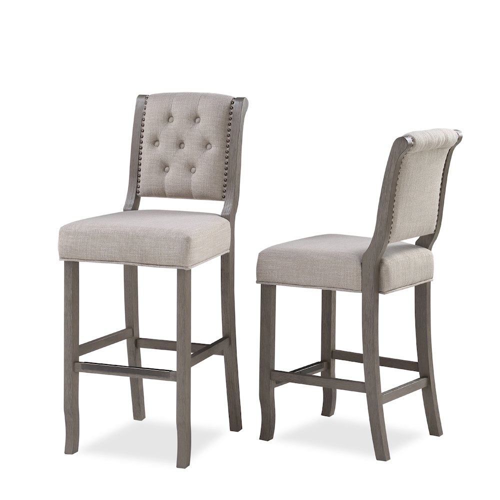 Luxe 26" Stool - Gray. Picture 3