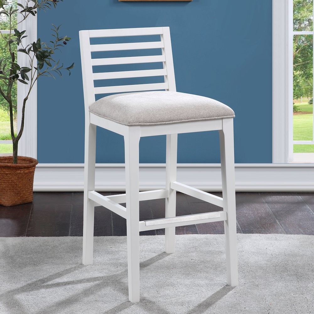 Siri 30" Stool - White. Picture 7