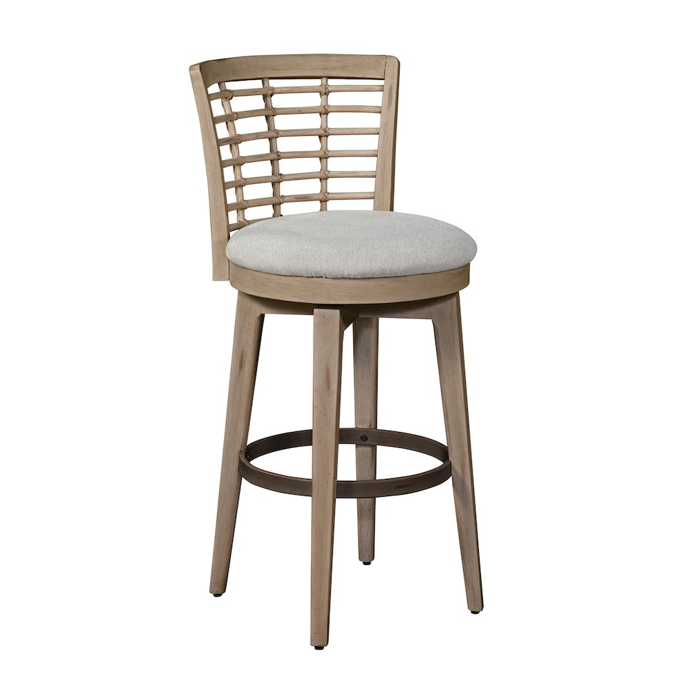 Beach Comber Bar Height Swivel Stool - Brown. Picture 1