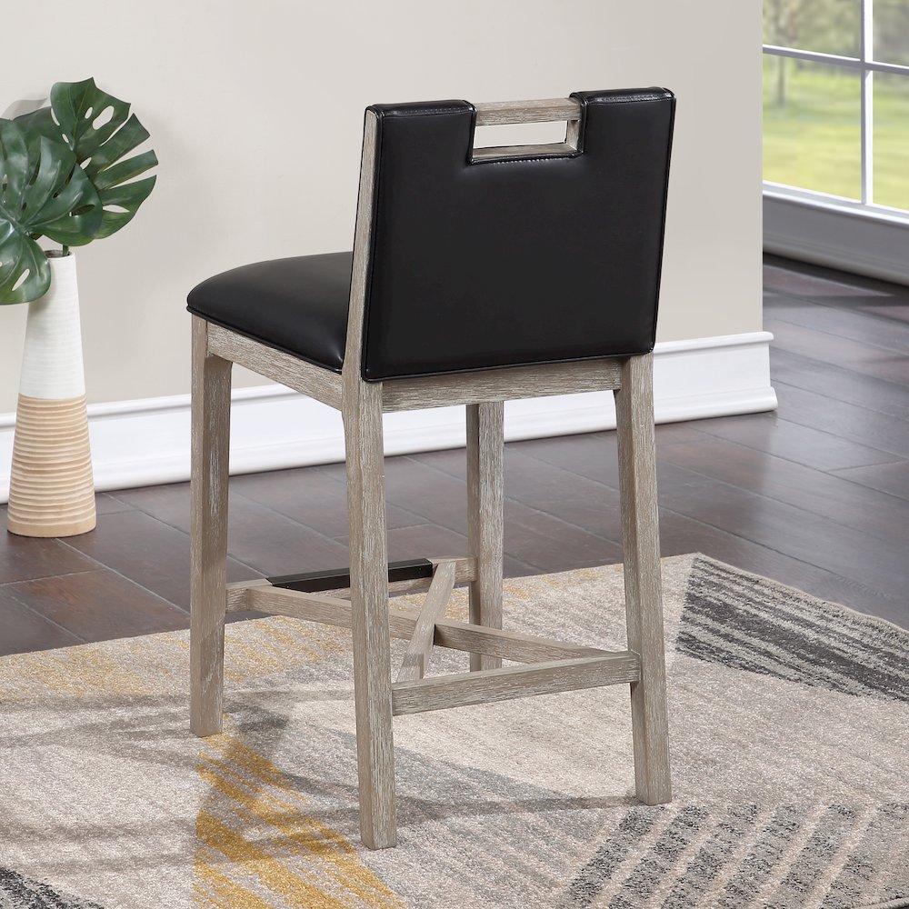 Jakarta 26" Stool - Driftwood Grey. Picture 9