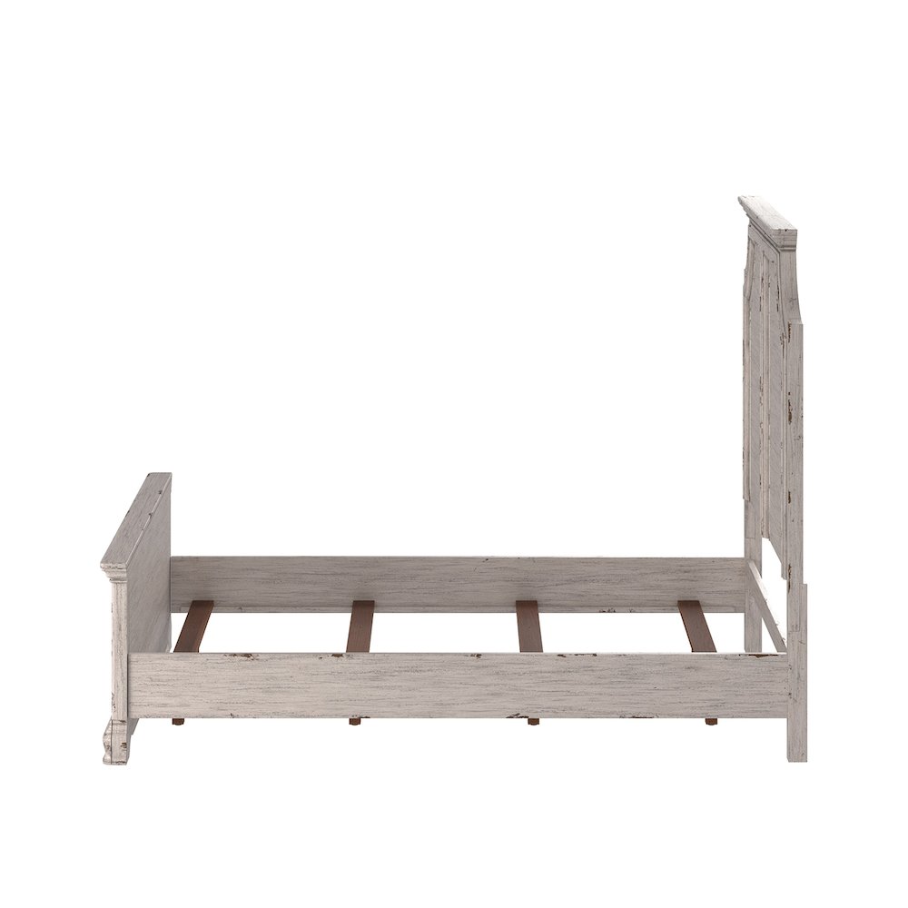 Providence King Panel Bed - Antique White. Picture 4