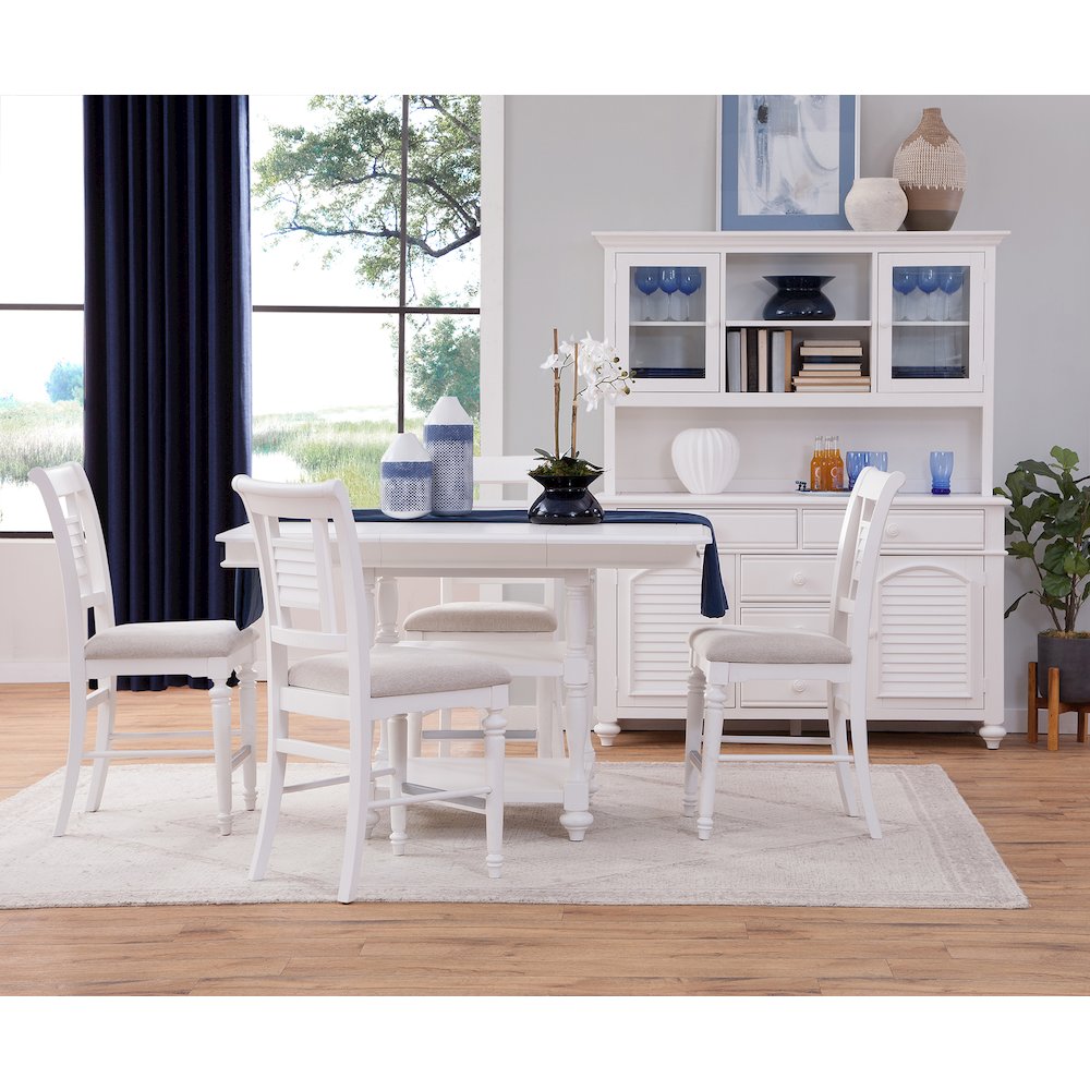 Cottage Traditions Gathering Height Table - White Cottage. Picture 3
