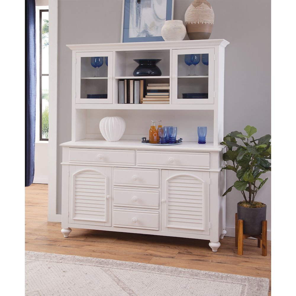 Cottage Traditions Hutch - White Cottage. Picture 2
