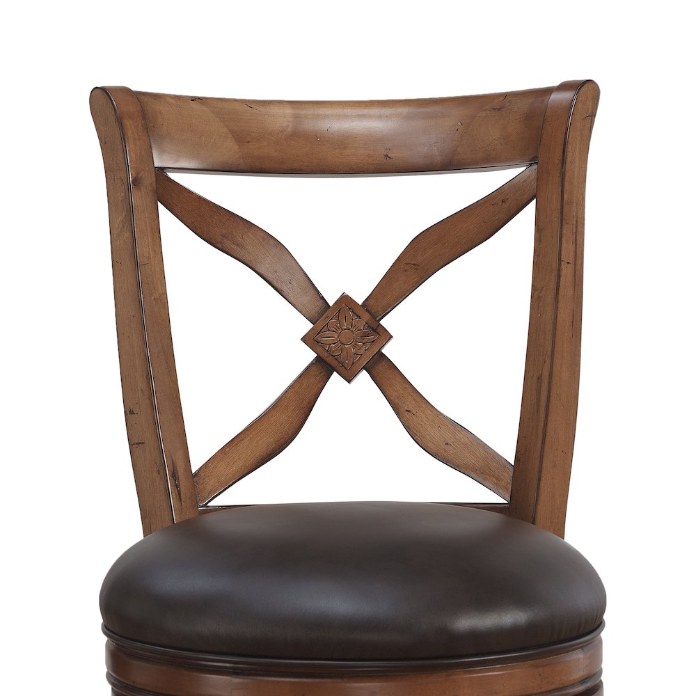 Provence 30" Swivel Stool - Light Oak. Picture 2