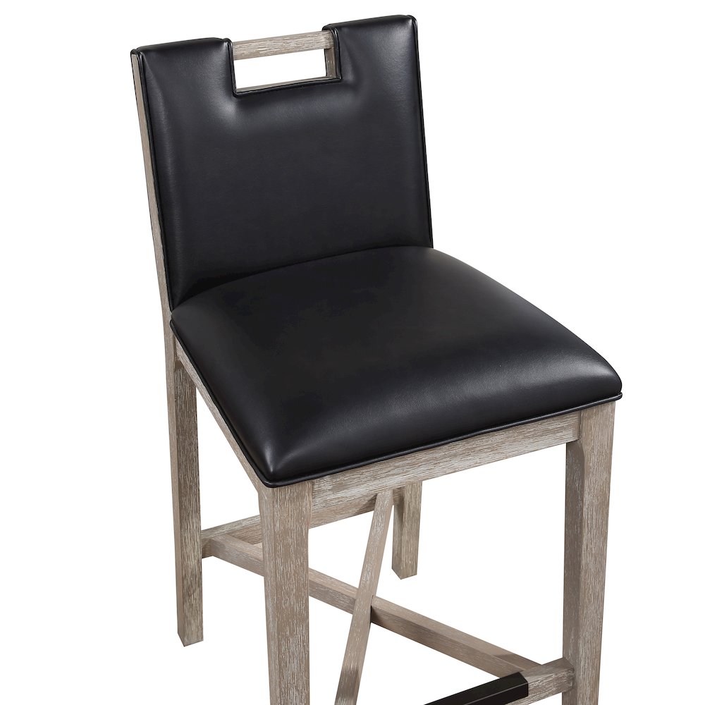 Jakarta 30" Stool - Driftwood Grey. Picture 4