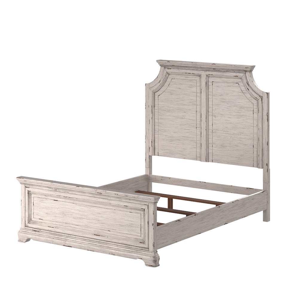 Providence King Panel Bed - Antique White. Picture 2