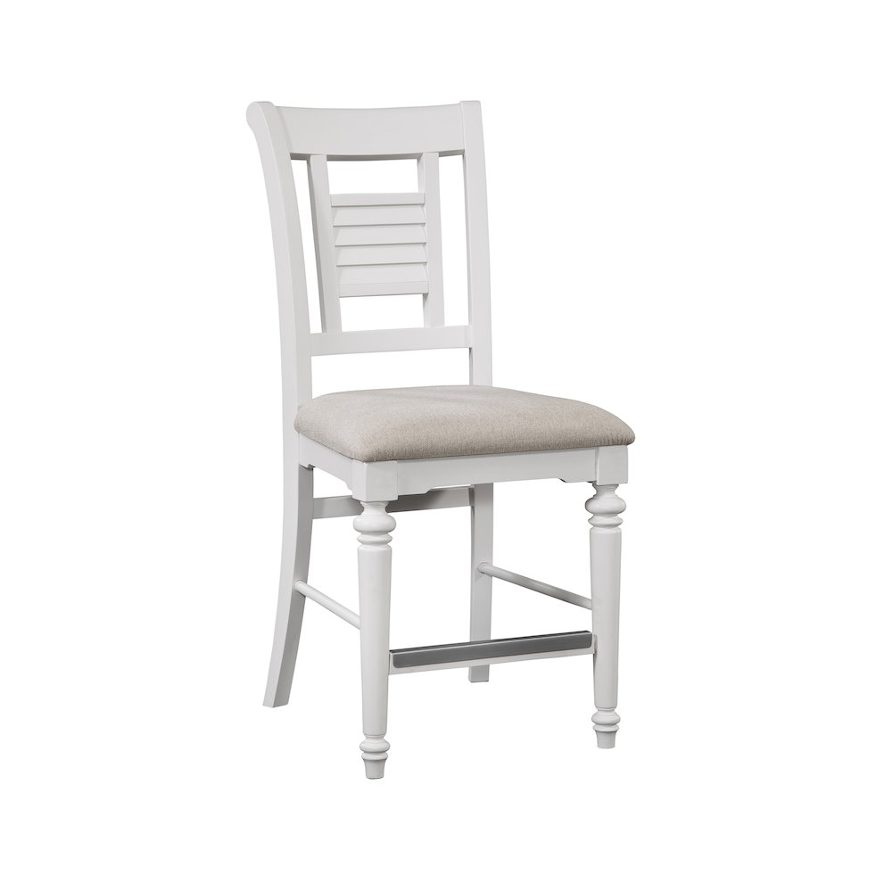 Cottage Traditions Counter Height Chair - Set of 2 - White Cottage. Picture 1