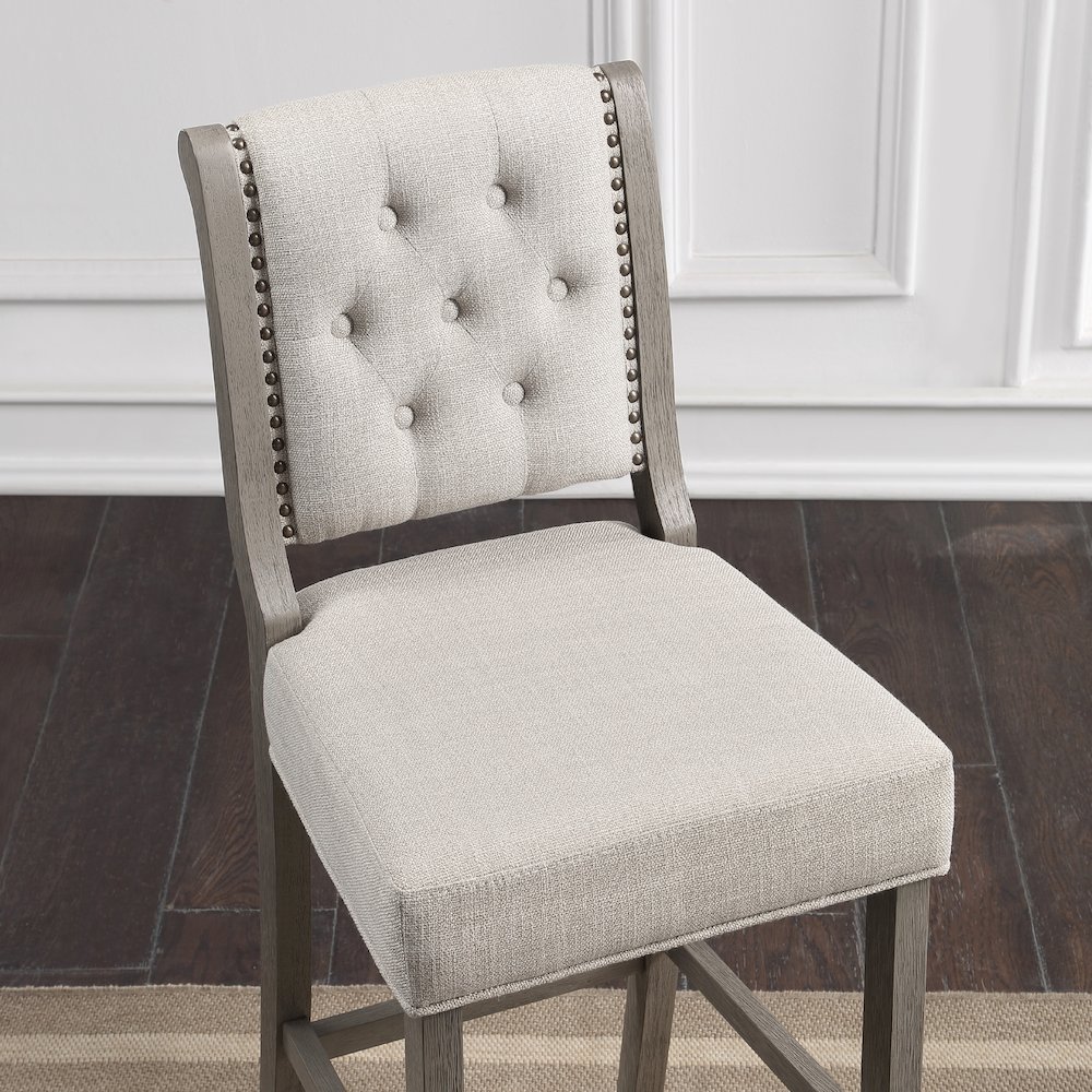 Luxe 26" Stool - Gray. Picture 6