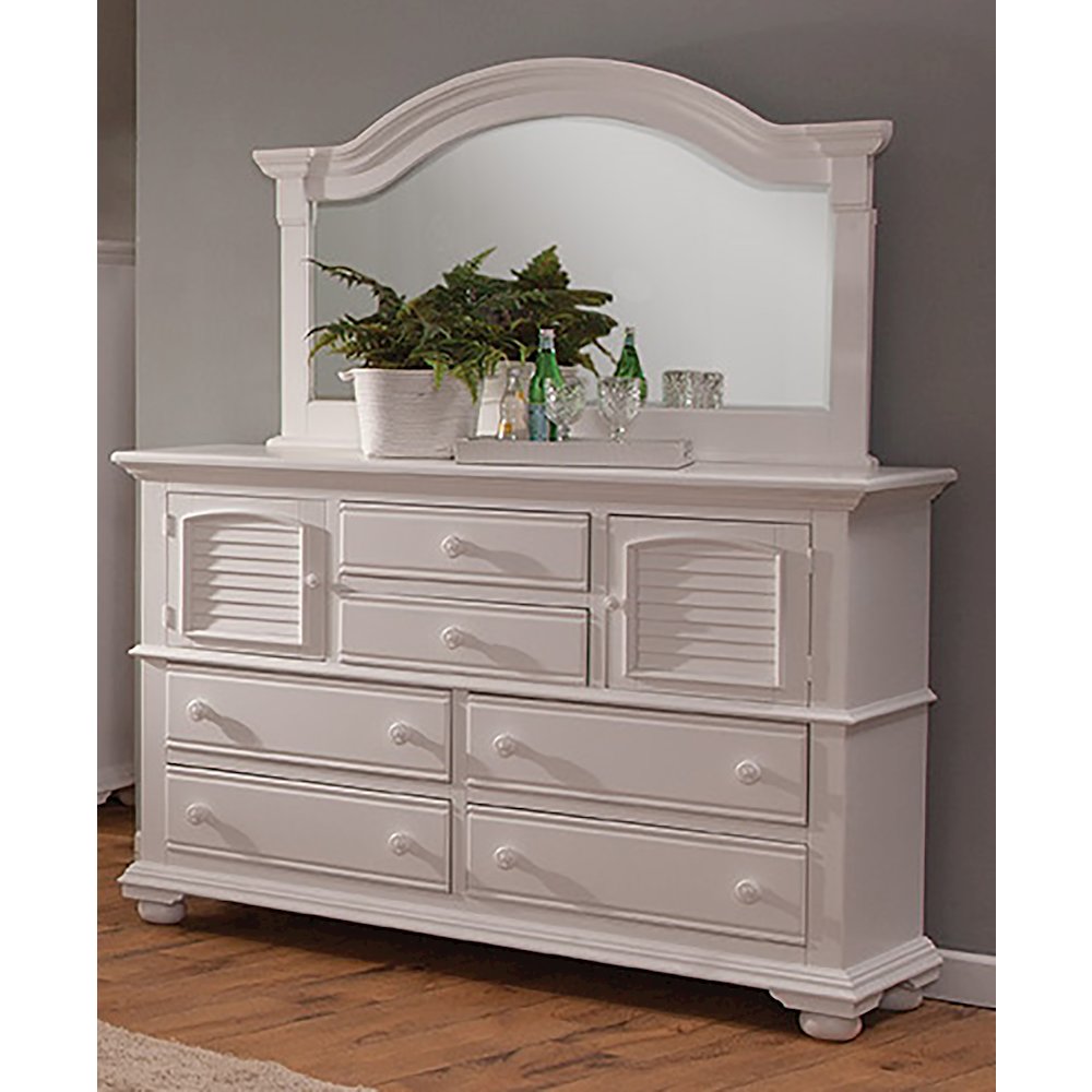 Cottage Traditions High Dresser with Mirror - White Cottage. Picture 6