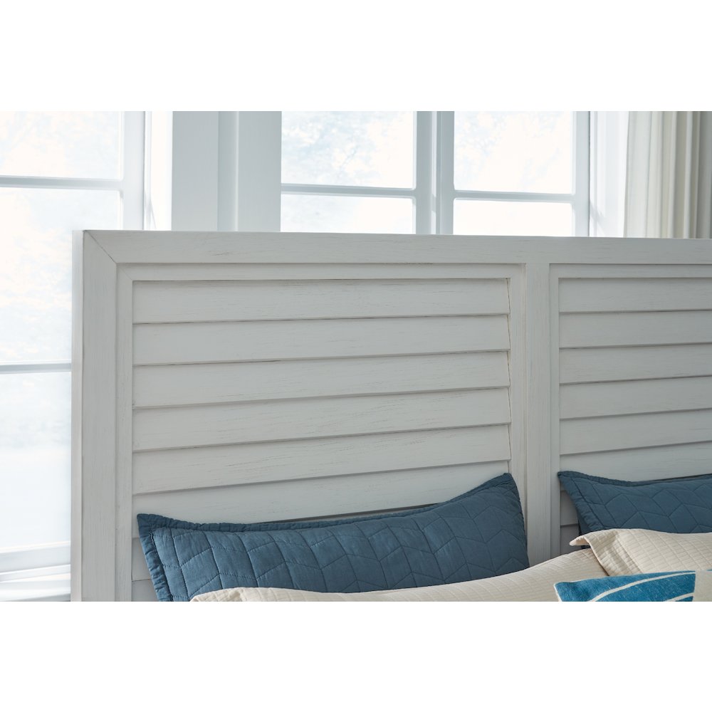 Dunescape King Panel Bed - White. Picture 3