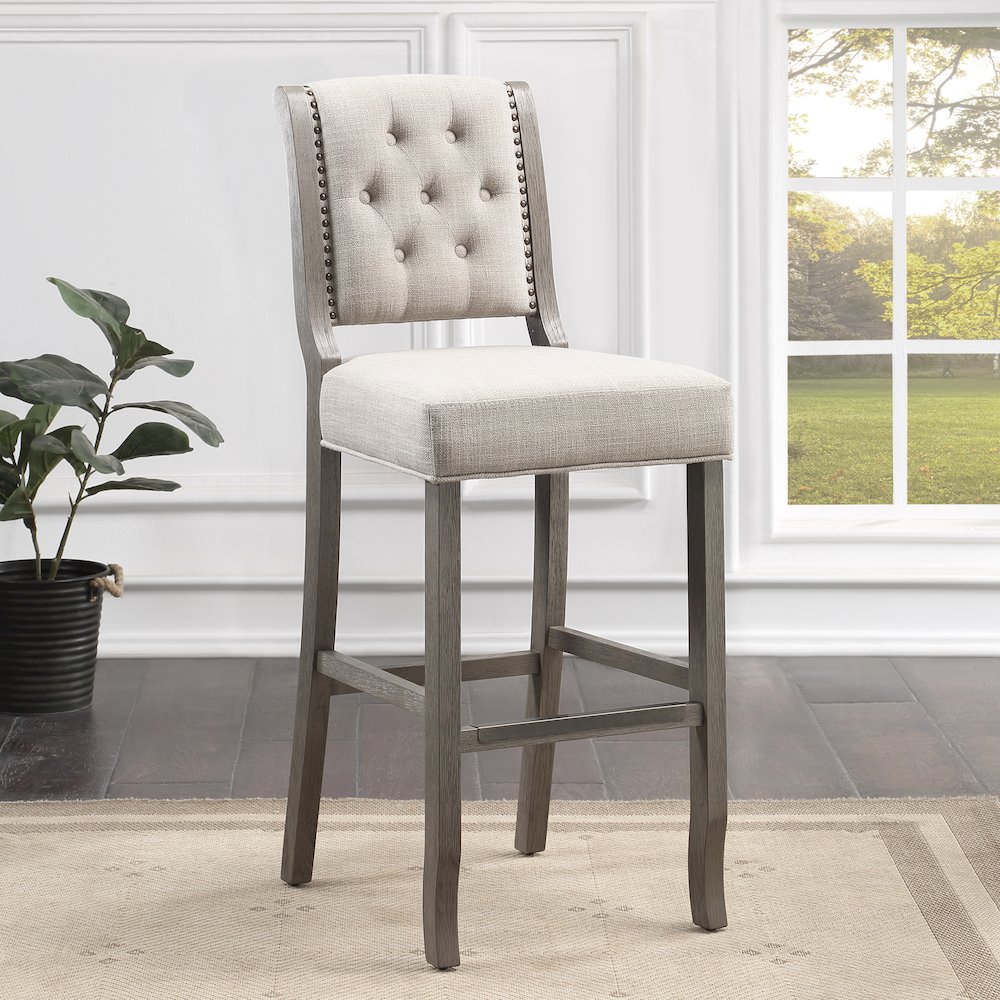 Luxe 30" Stool - Gray. Picture 2