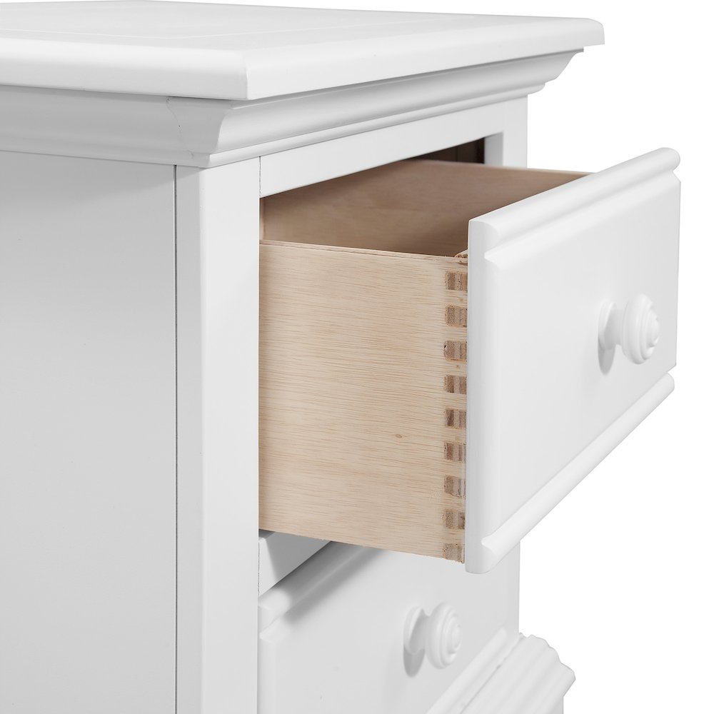Cottage Traditions 2-Drawer Nightstand - White Cottage. Picture 4
