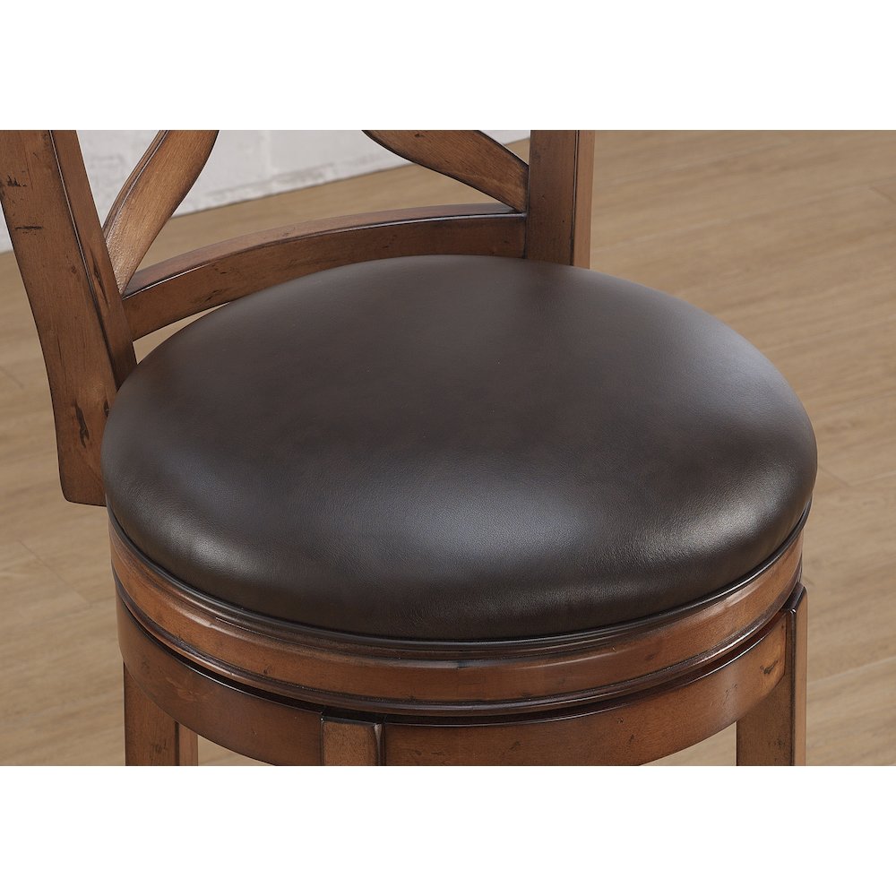 Provence 30" Swivel Stool - Light Oak. Picture 7