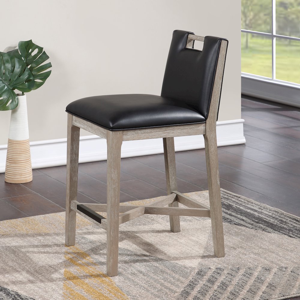 Jakarta 26" Stool - Driftwood Grey. Picture 8