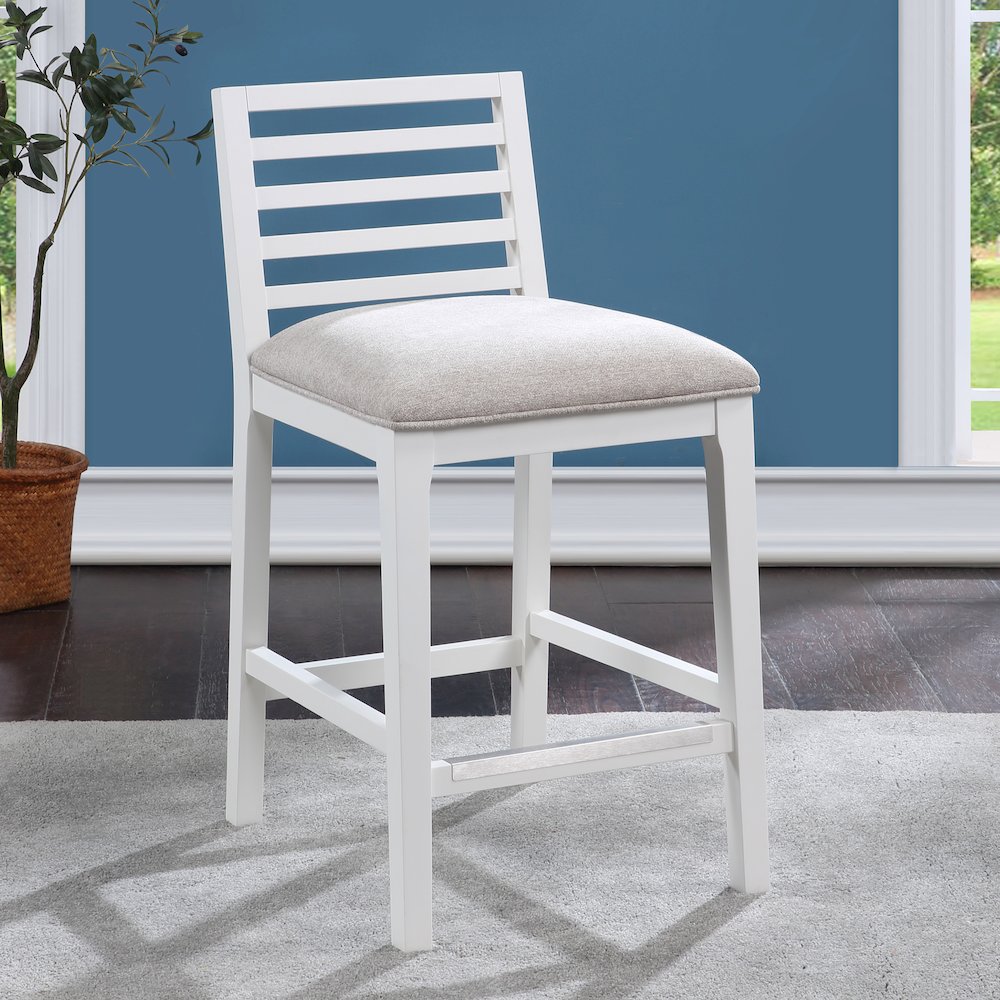 Siri 26" Stool - White. Picture 7