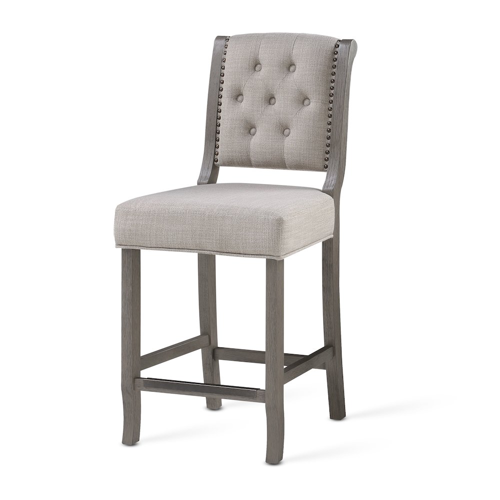 Luxe 26" Stool - Gray. Picture 1