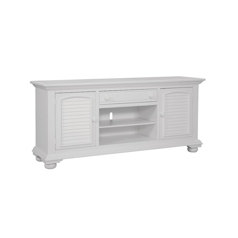 Cottage Traditions 72" Entertainment Console - White Cottage. Picture 2