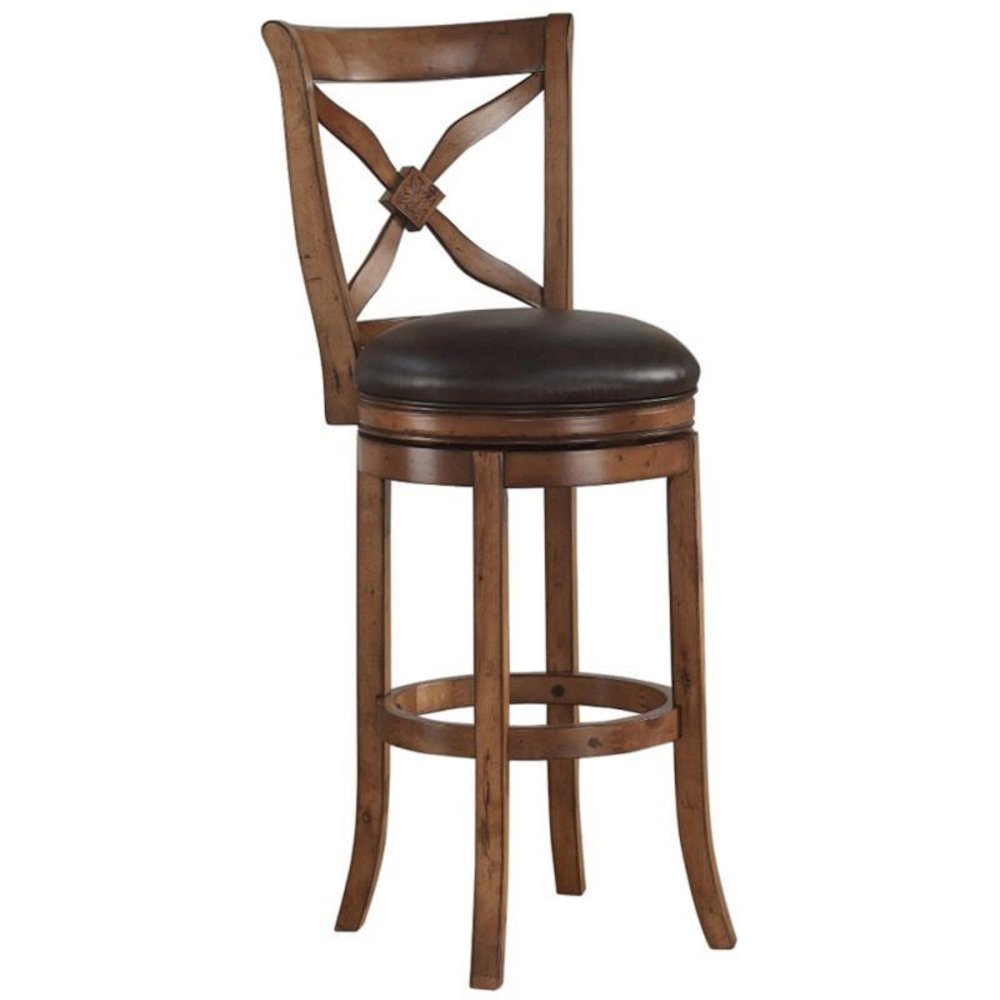Provence 34" Swivel Stool - Light Oak. Picture 1