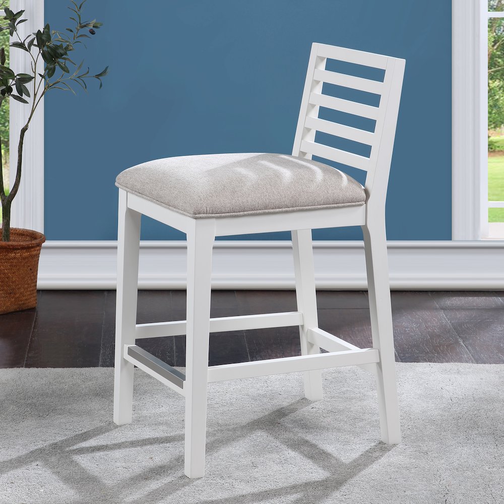 Siri 26" Stool - White. Picture 8
