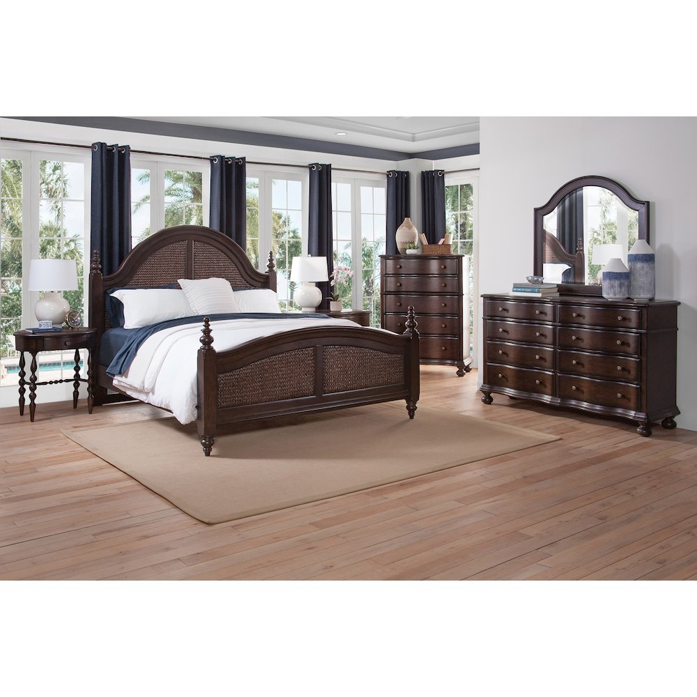 Rodanthe Queen Woven Bed - Cherry Brunette. Picture 4