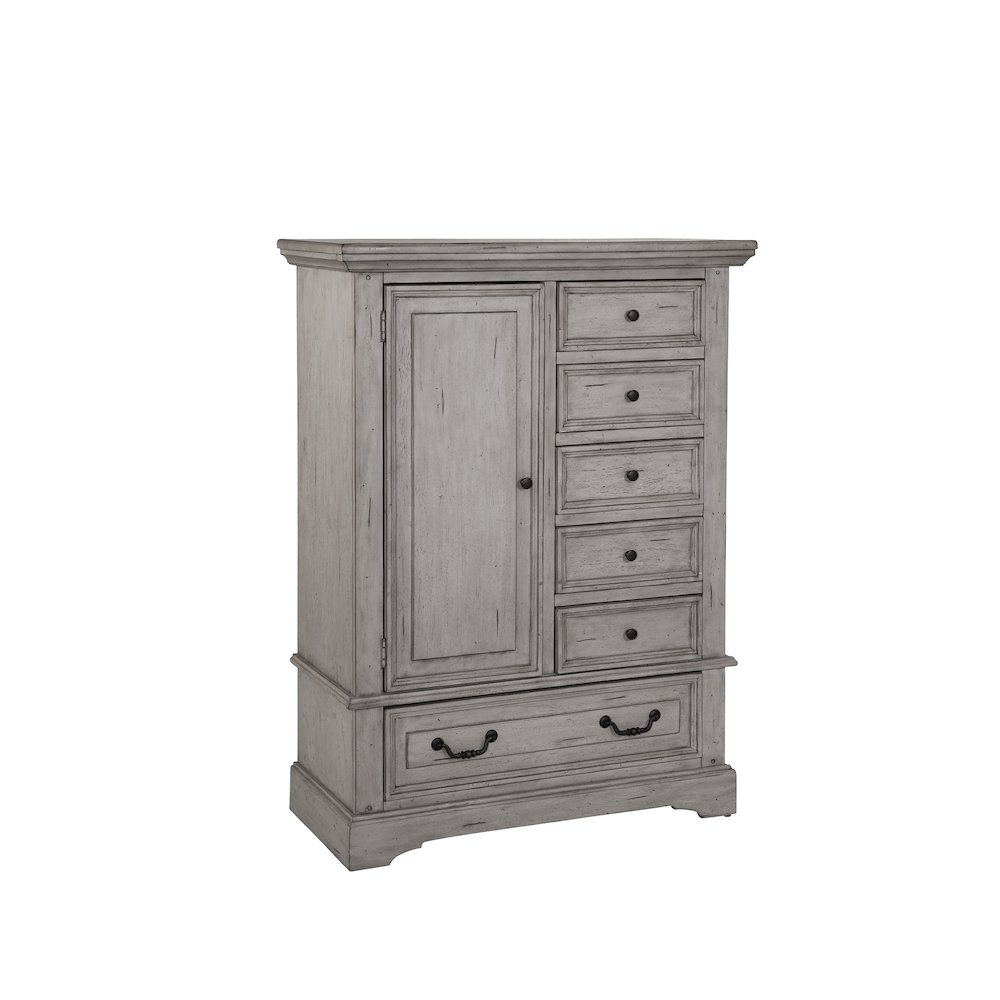 Stonebrook Gentleman's Chest - Light Distressed Antique Gray. Picture 2