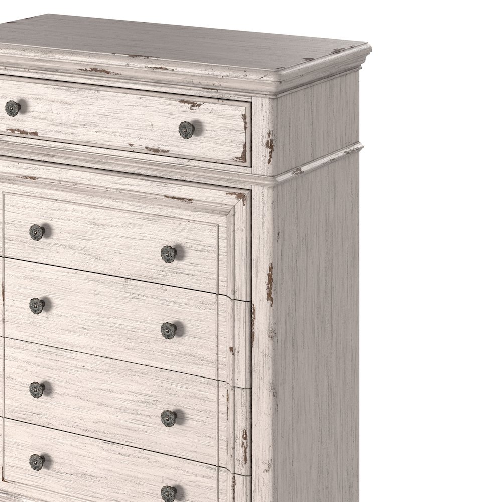 Providence 5-Drawer Chest - Antique White. Picture 4