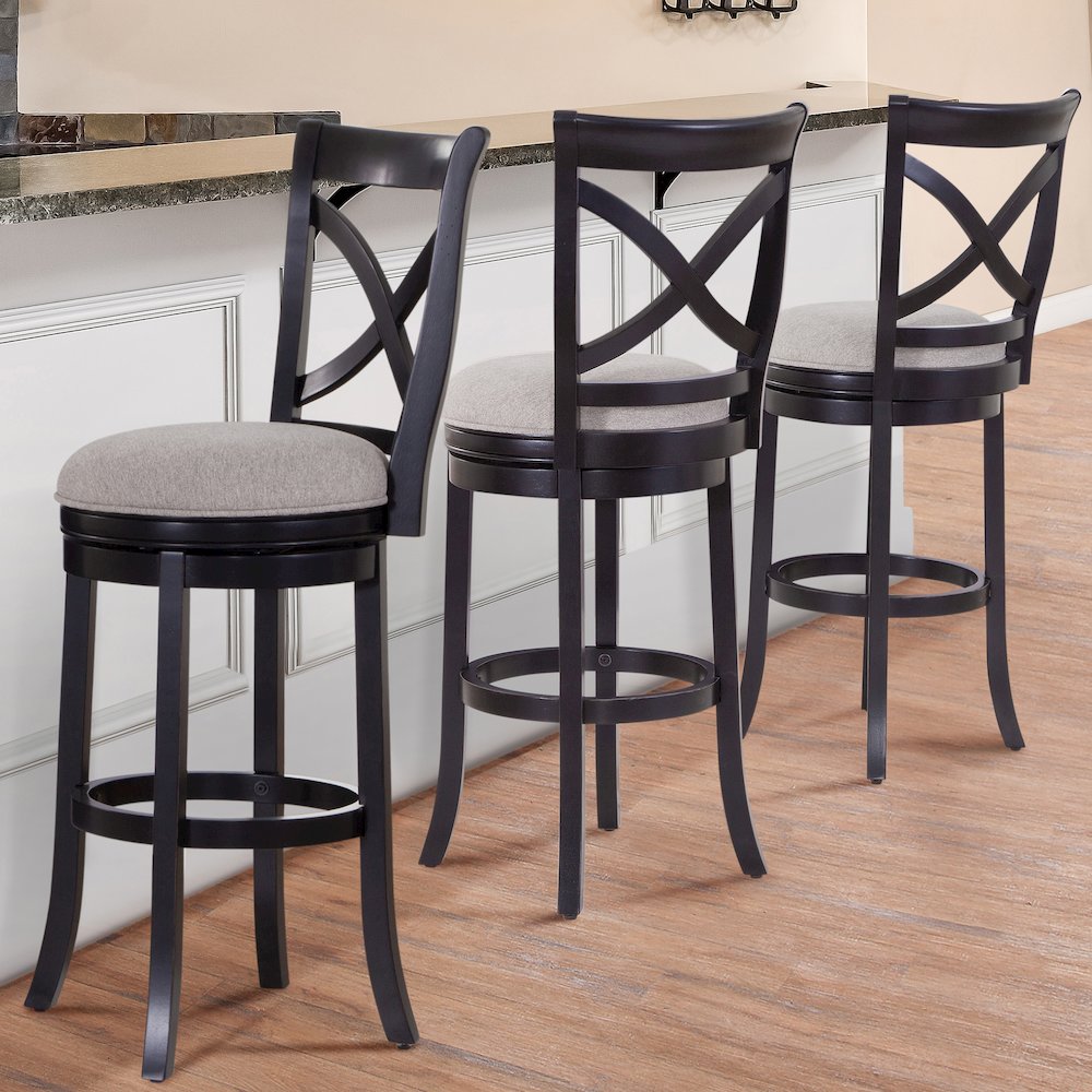 Booker 30" Stool - Black. Picture 7