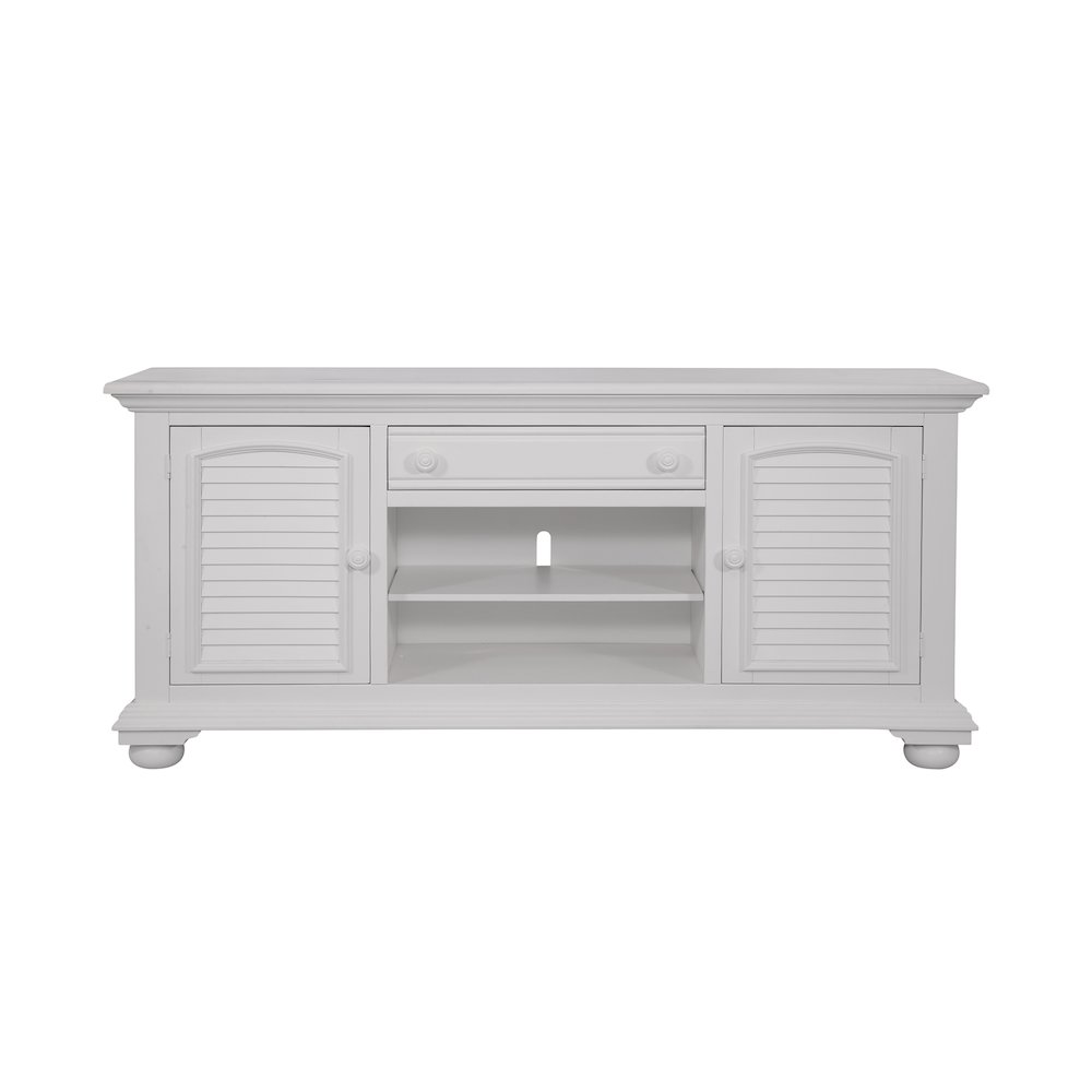 Cottage Traditions 72" Entertainment Console - White Cottage. Picture 1